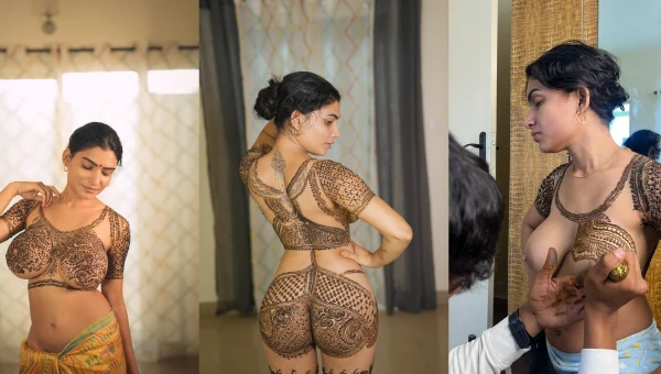 Resmi Nair Mehndi BTS 2024 UNRATED Hot Video